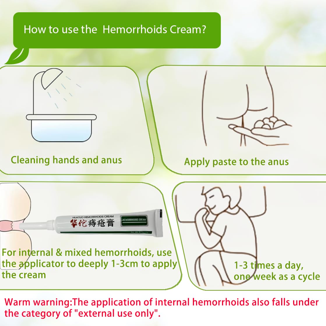 BONIORRI Hemorrhoid & Fissure Relief Cream – Maximum Strength Hemorrhoid Cream, Herbs Fast Acting Ingredients. (0.7 oz Total) BONIORRI uk supplements