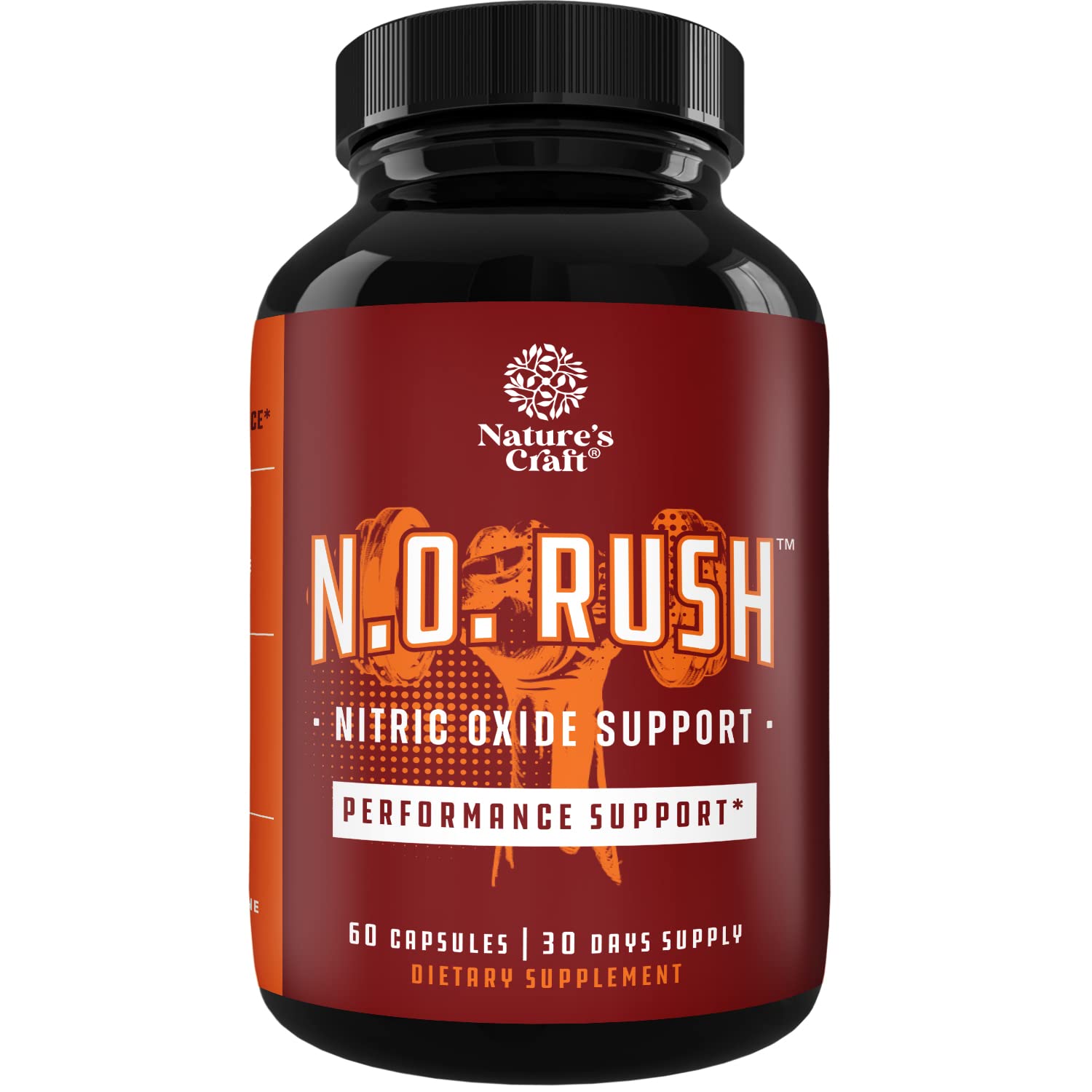 Nitric Oxide Support Pills - Natural Workout Supplement & Exercise Enhancer - Boost Energy Natures Craft uk supplements
