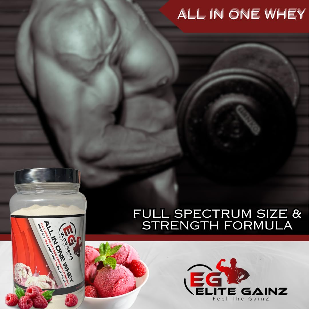 All in One Whey Fuel Your Strength All-in-One Muscle Builder Whey Protein Shake, with 45g Protein Elite Gainz uk supplements