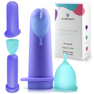 Ecoblossom Menstrual Cup Applicator Tool - Comfortable & Easy Insertion - Compatible EcoBlossom uk supplements