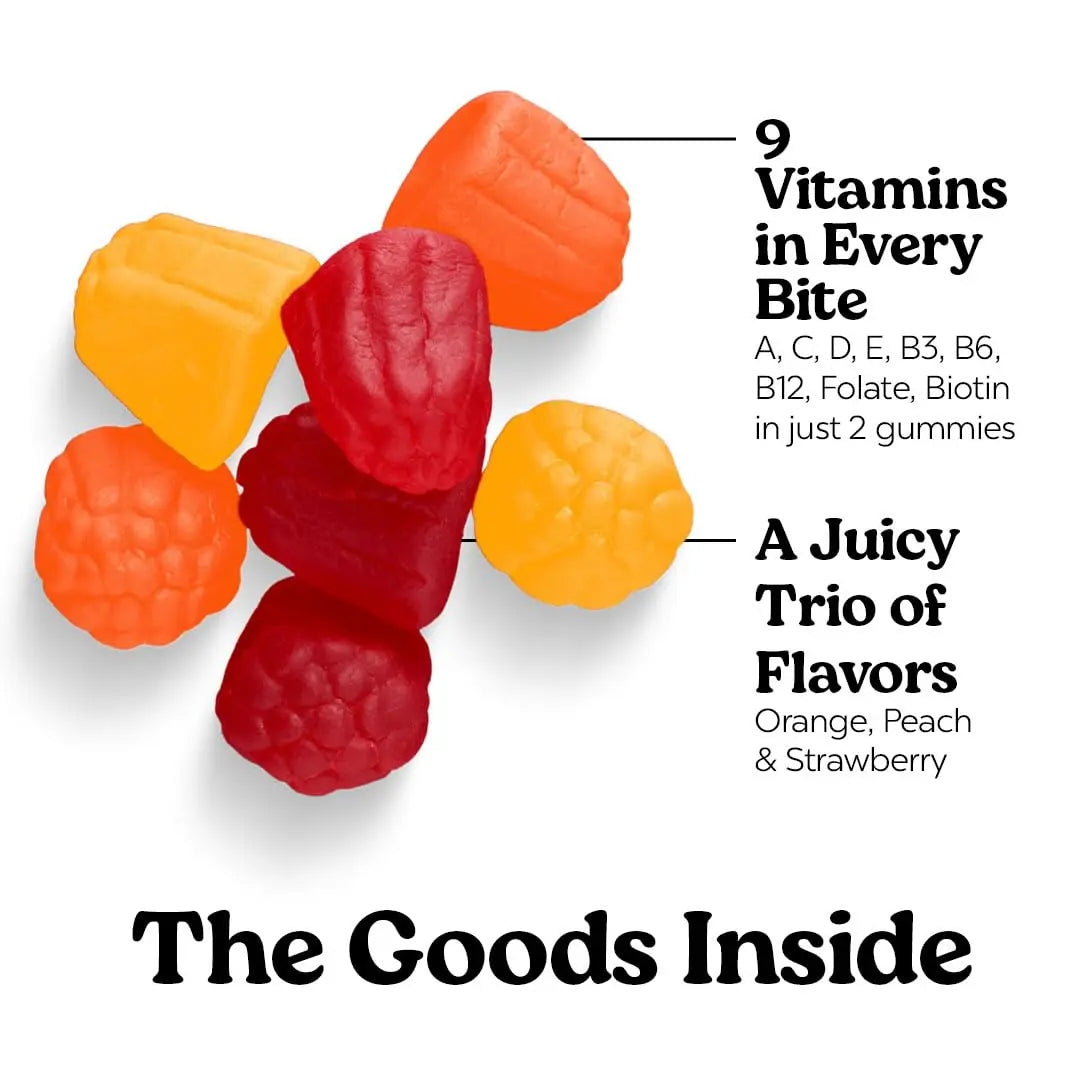 VITA GLOBE Adult Multivitamin Gummies – with Vitamins C, D, E, B6, B12, Folate & Biotin | Daily Multivitamin Supplement for Energy VITA GLOBE uk supplements