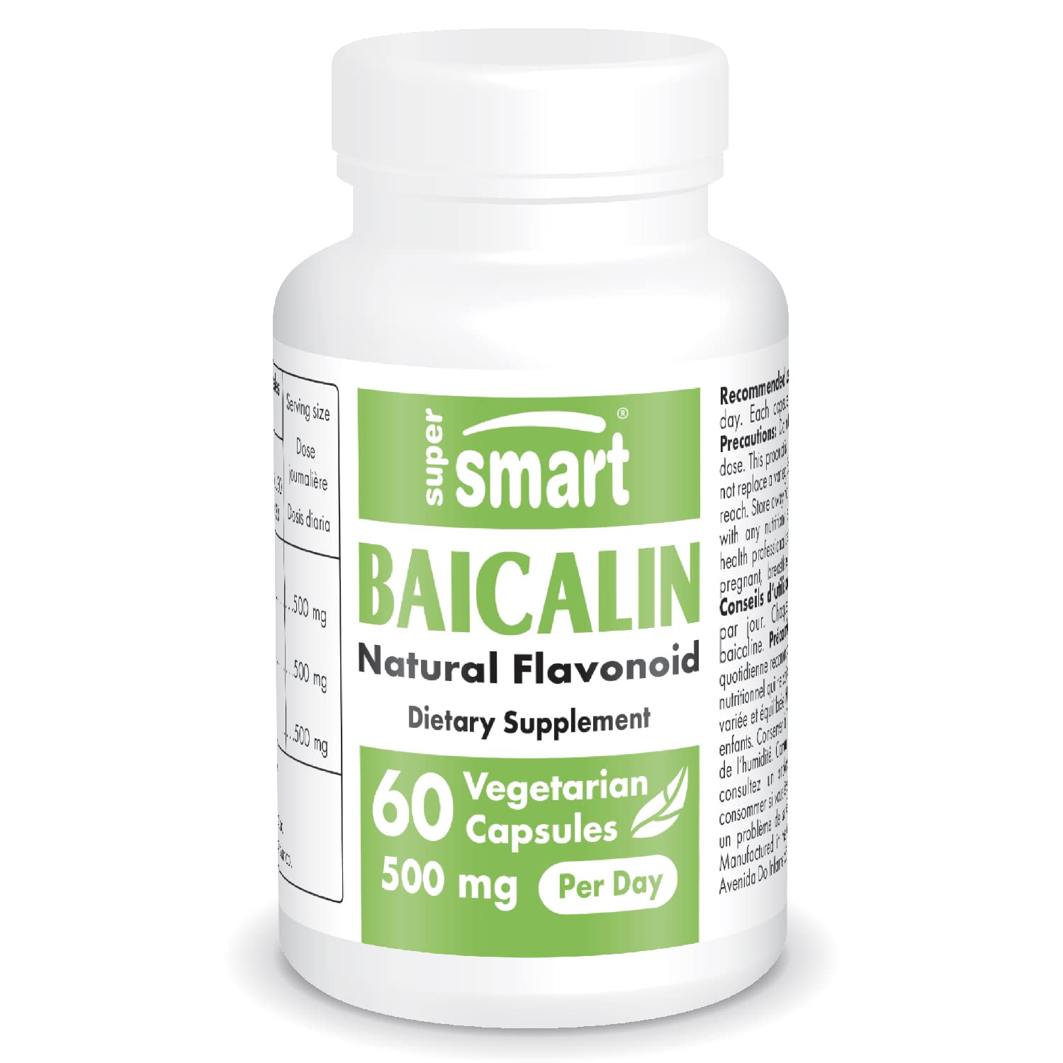 Supersmart - 90% Baicalin 500mg per Day (Scutellaria Baicalensis) - Chinese Skullcap Supersmart uk supplements