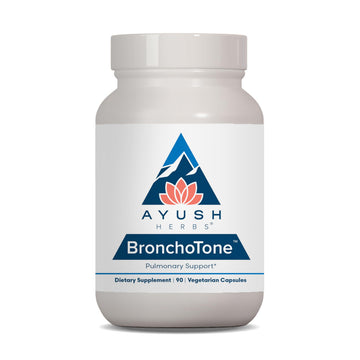 Ayush Herbs Bronchotone - Bronchial Support, Respiratory and Immune-Support Support Supplement for Women & Men, Adults, Pulmonary Care Supplement - 90 Vegetarian Capsules (1 Count) Ayush Herbs uk supplements