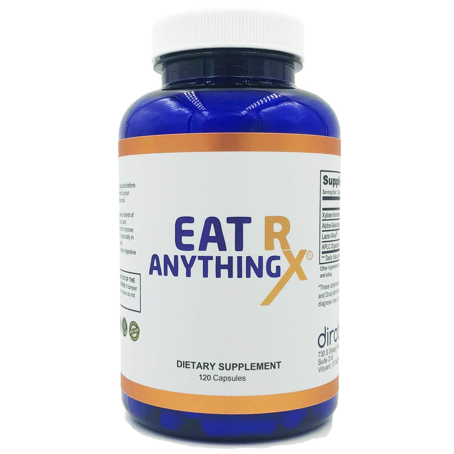 Dirobi Eat Anything Rx Xylose Isomerase Supplement, Digestive Enzymes for Fructose Dirobi uk supplements
