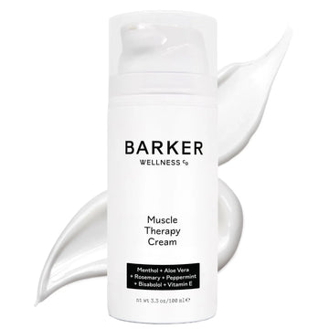 Barker Wellness Soothing Muscle Therapy Cream | Advanced Joint & Muscle Relief for Recovery & Relaxation | Enriched with Antioxidants & Moisturizing Vitamin E | All-Natural Vegan Formula (100ml) Barker Wellness Co uk supplements