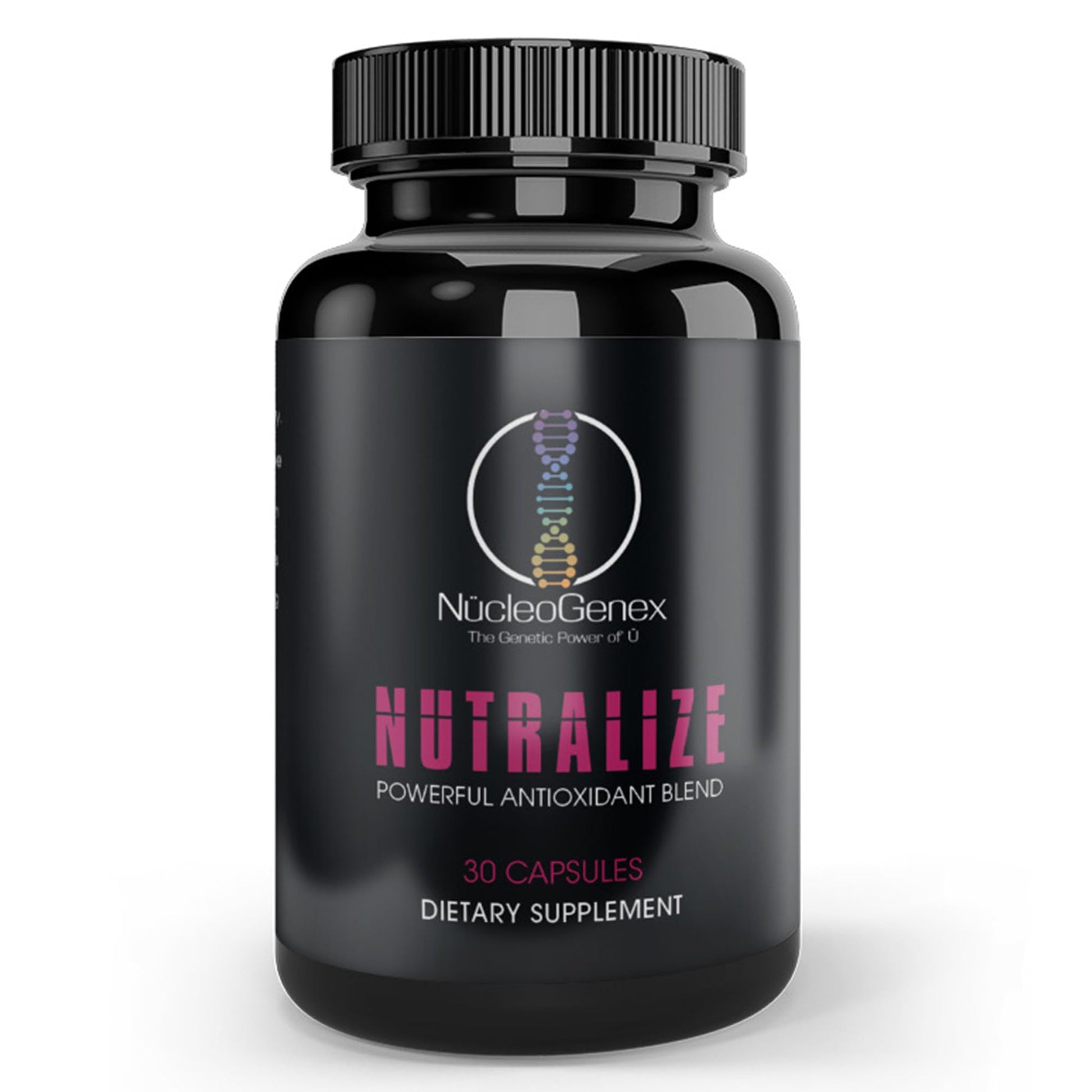 Nucleogenex - Nutralize - The Key to Supporting a Healthy Aging Process and Immune System - Potent Blend for Powerful Cell Protection - Xanthohumol, CurcuPrime, C-60 Complex, PureQQ - 30 Capsules NucleOGenex uk supplements
