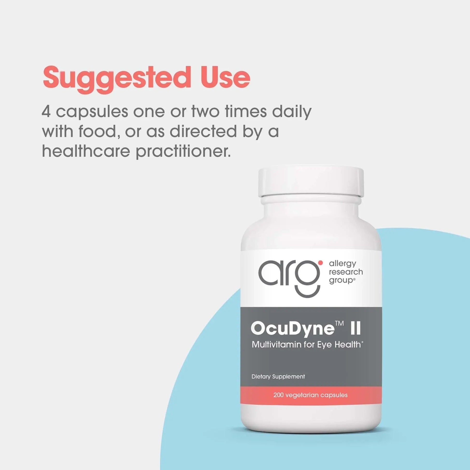 Allergy Research Group OcuDyne II Supplement - Eye Support Vitamins for Vision, Eye Health for Adults, Vision Support, Multivitamin Formula Allergy Research Group uk supplements