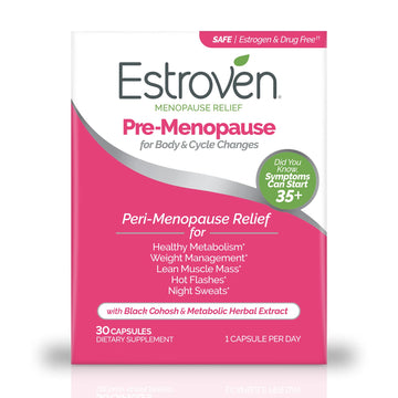 Estroven Pre-Menopause Relief, 30 Ct., Clinically Proven Ingredients, Provides Menopause Estroven uk supplements