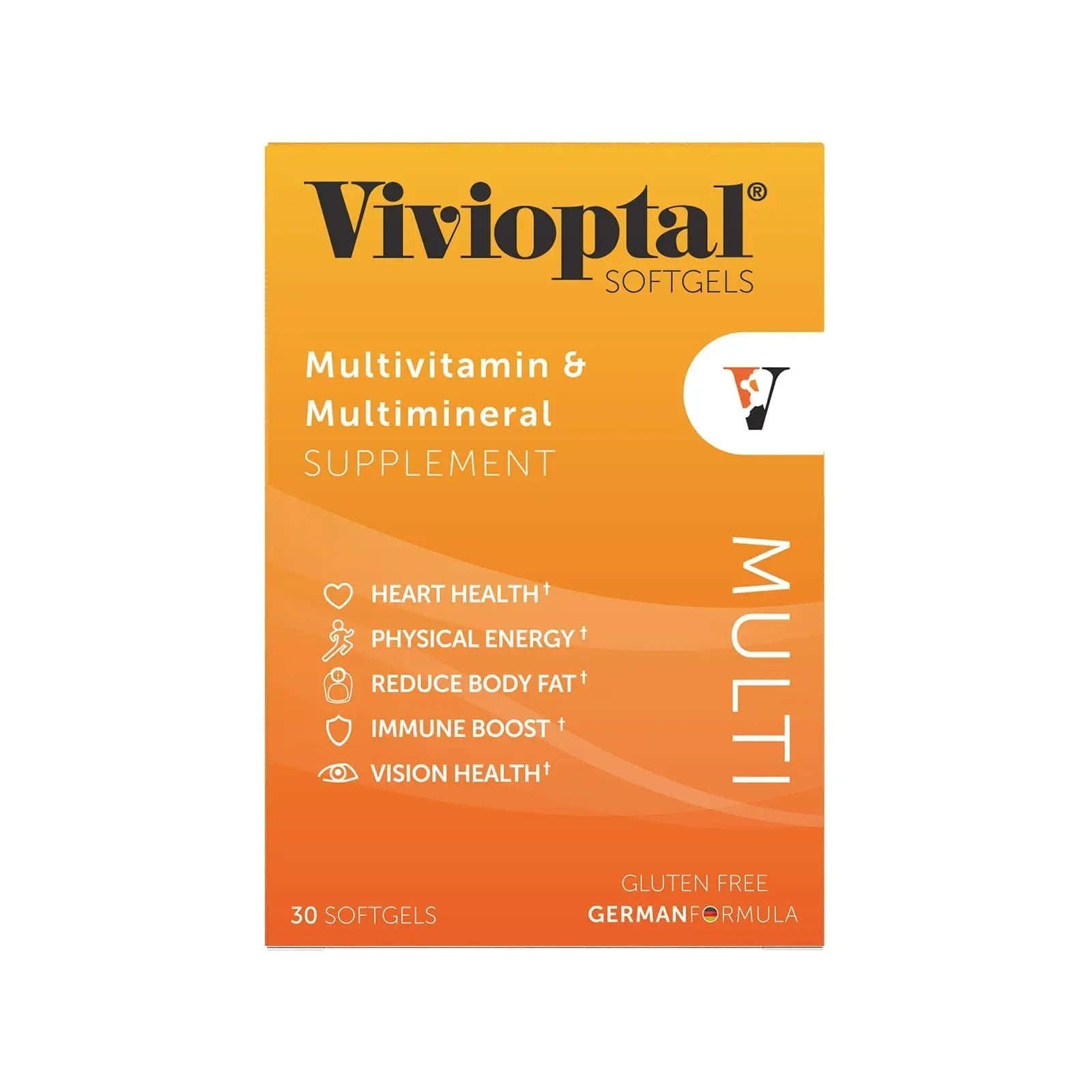 Vivioptal Multi, 30 Softgels, Multivitamin & Multimineral, Gluten Free, German Formula Vivioptal Vitamins uk supplements