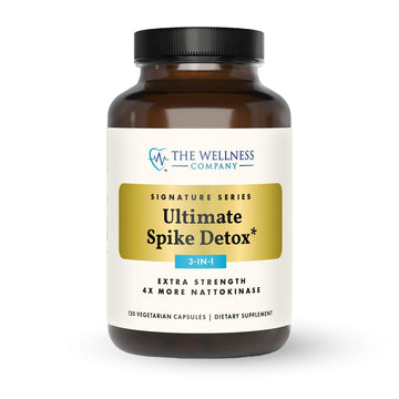 The Wellness Company Ultimate Spike Detox – Dr. McCullough Designed - 3-in-1 Nattokinase, Turmeric, & Bromelain Extra Strength