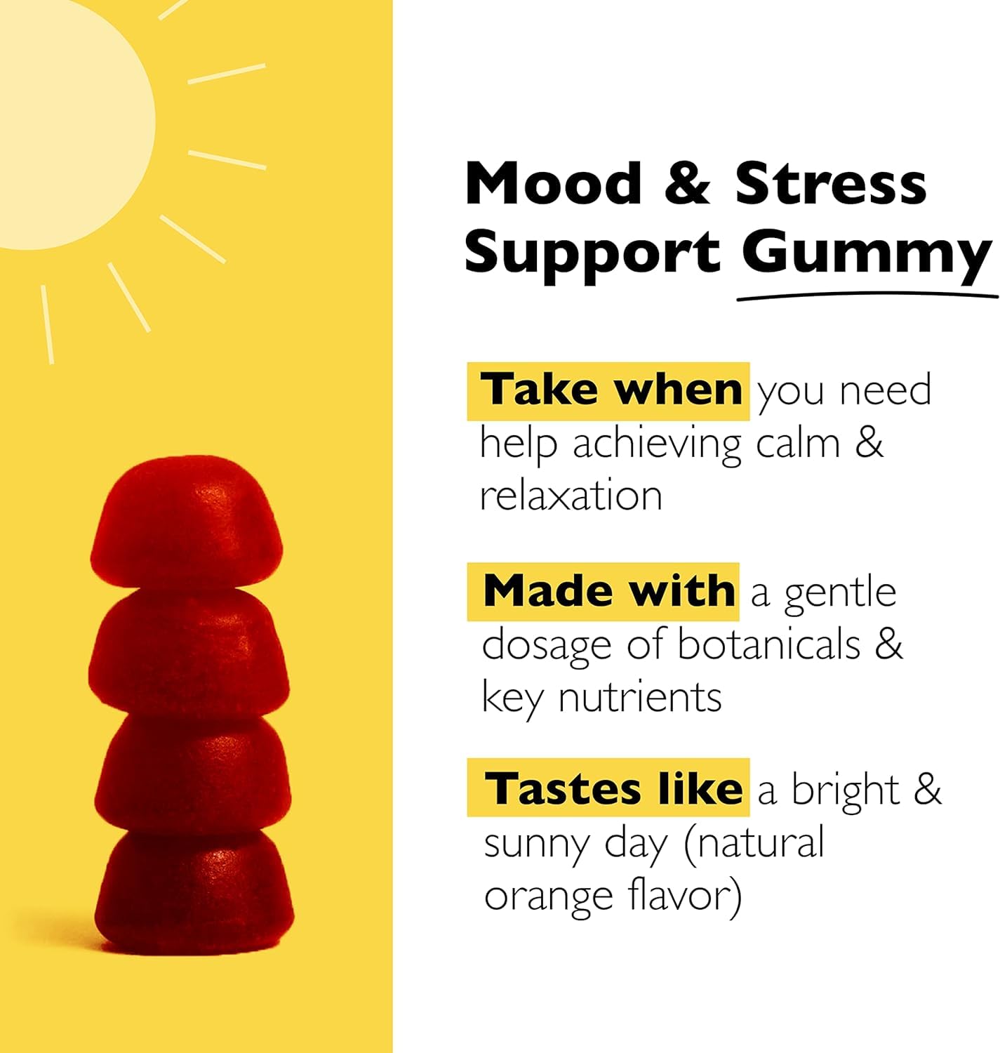 RESCUE Bach Plus Mood & Stress Support Gummies, Daytime Dietary Supplement with Passionflower, GABA, Saffron & Vitamin D, Natural Orange Flavor, Vegan & Gluten-Free, 3 Pack, 180 Count Total RESCUE uk supplements