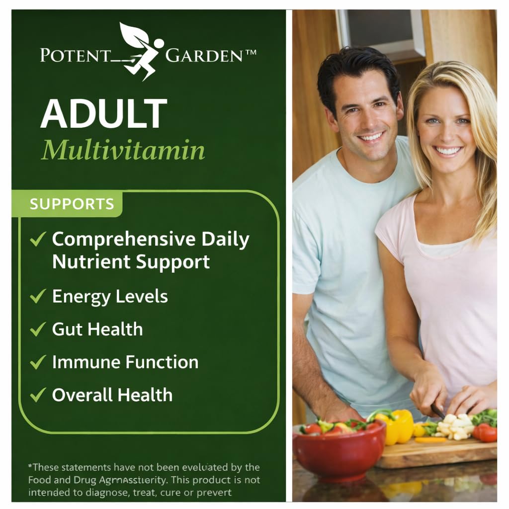 Potent Garden Daily Nutrition Bundle – Superfood Greens + Multivitamin Potent Garden uk supplements
