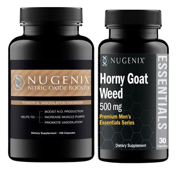 Nugenix Nitric Oxide Booster Horny Goat Weed Supplements Bundle Nugenix uk supplements