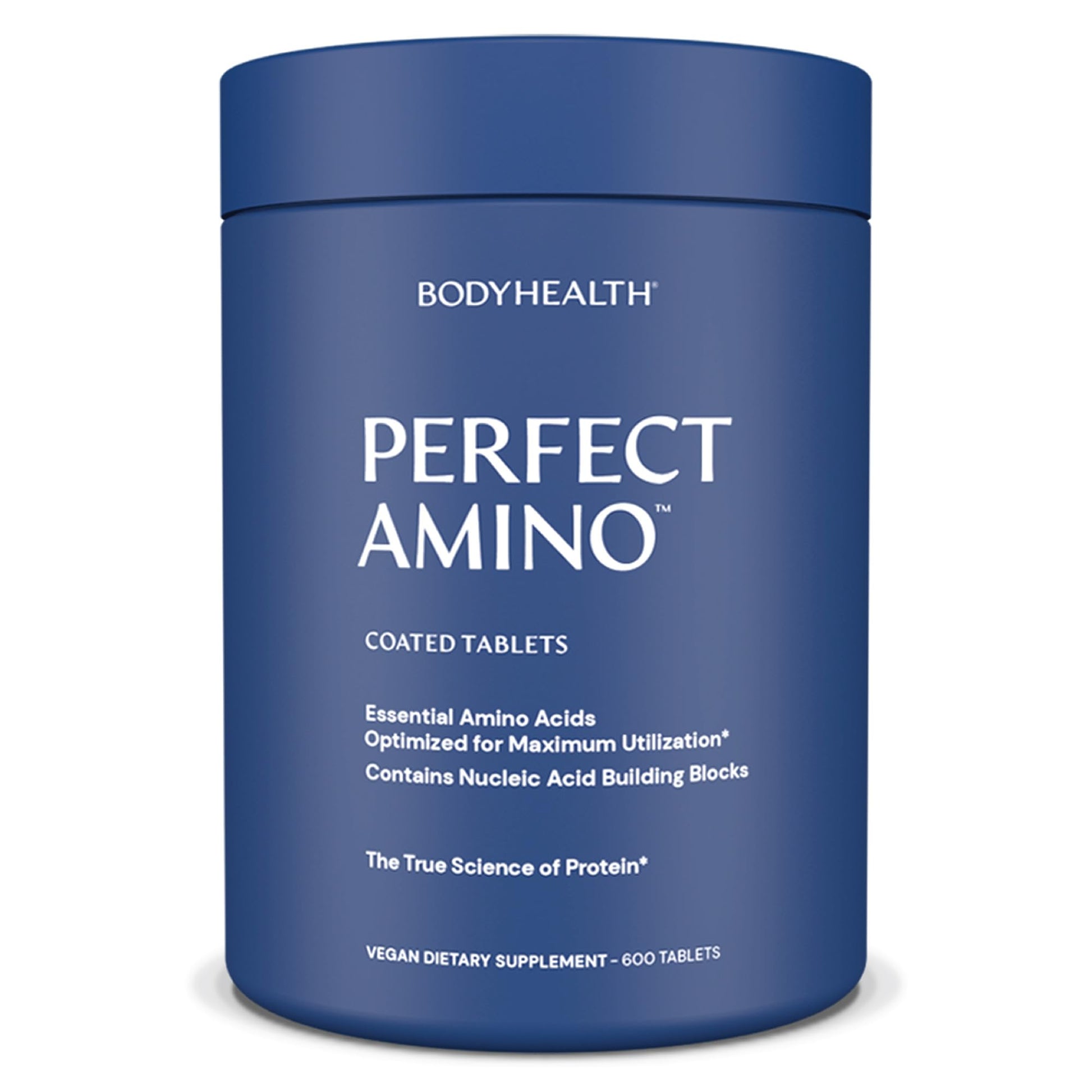 BodyHealth PerfectAmino (600 ct) Easy to Swallow Tablets, Essential Amino Acids Supplement with BCAAs, Vegan Protein for Pre/Post Workout & Muscle Recovery with Lysine, Tryptophan, Leucine, Methionine BodyHealth uk supplements