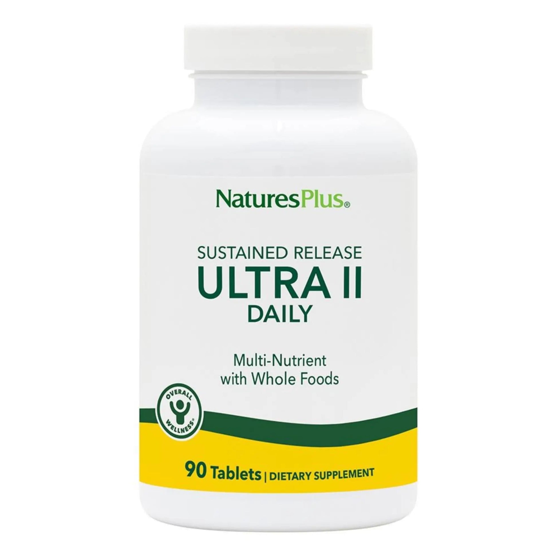 NaturesPlus Ultra II Daily - 90 Tablets - Multivitamin with Whole Foods for Overall Well-Being - Supports Energy & Immune Health NaturesPlus uk supplements