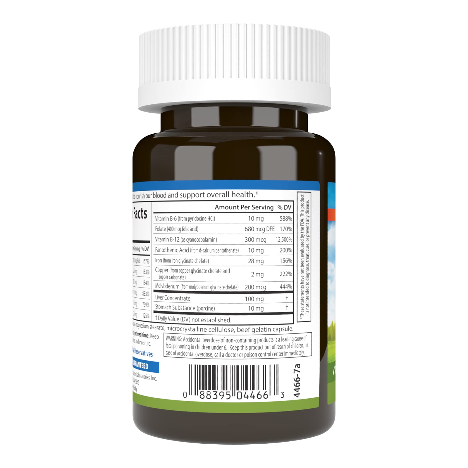 Carlson - Blood Nutrients, 28 mg Iron, Blood Development, Iron Absorption & Optimal Wellness, 40 Capsules Carlson uk supplements