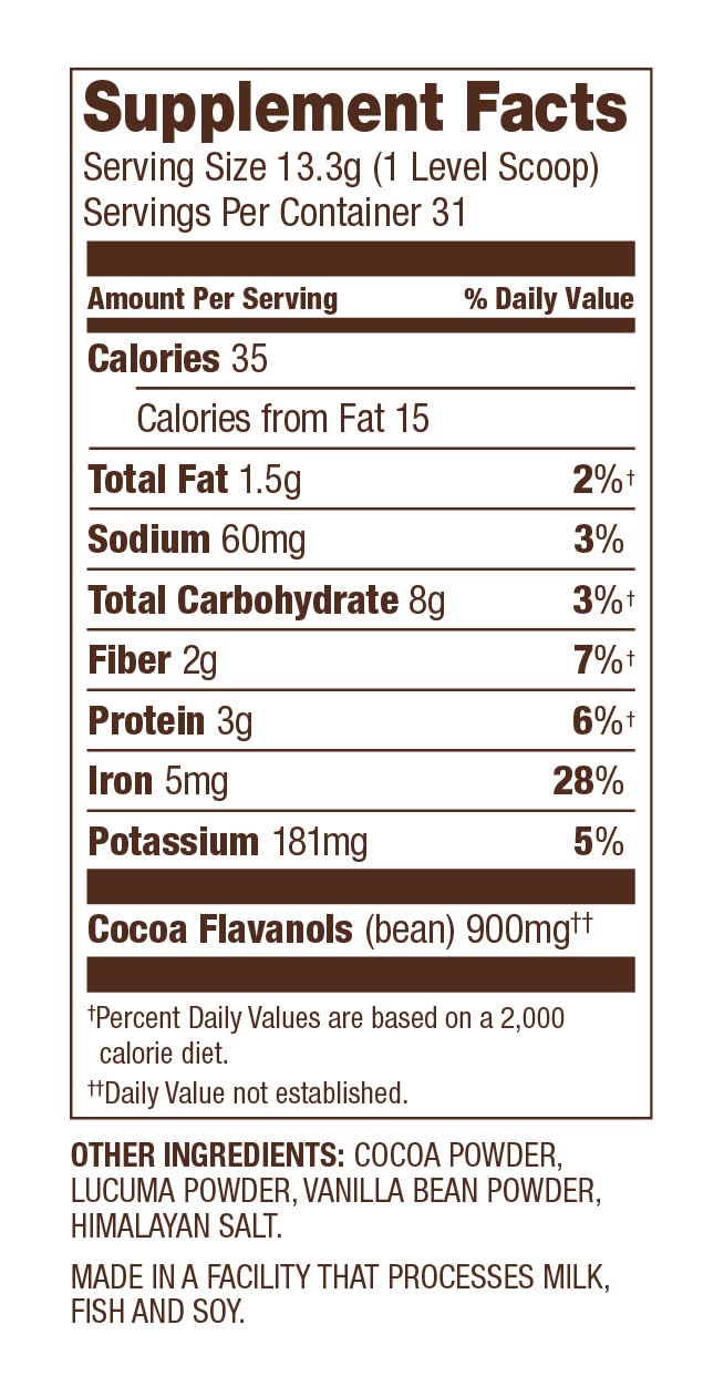 FlavaMix Performance Cocoa Powder | 900mg of Cocoa Flavanols | Promotes Heart & Brain FlavaNaturals uk supplements
