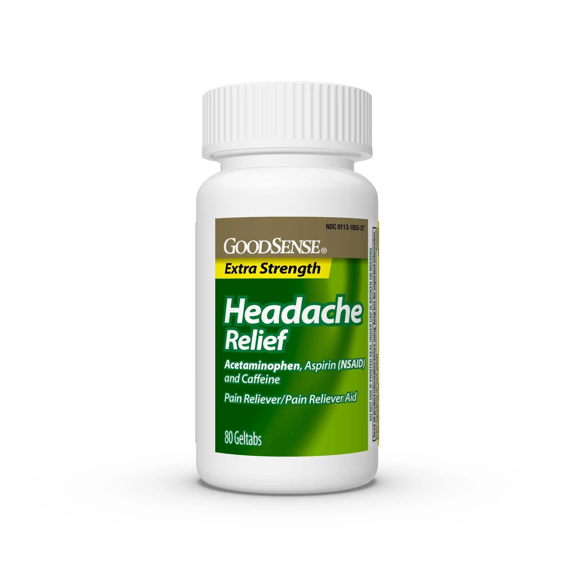 GoodSense Extra Strength Headache Relief Geltabs, Acetaminophen, Aspirin (NSAID) and Caffeine, 80 Count GoodSense uk supplements