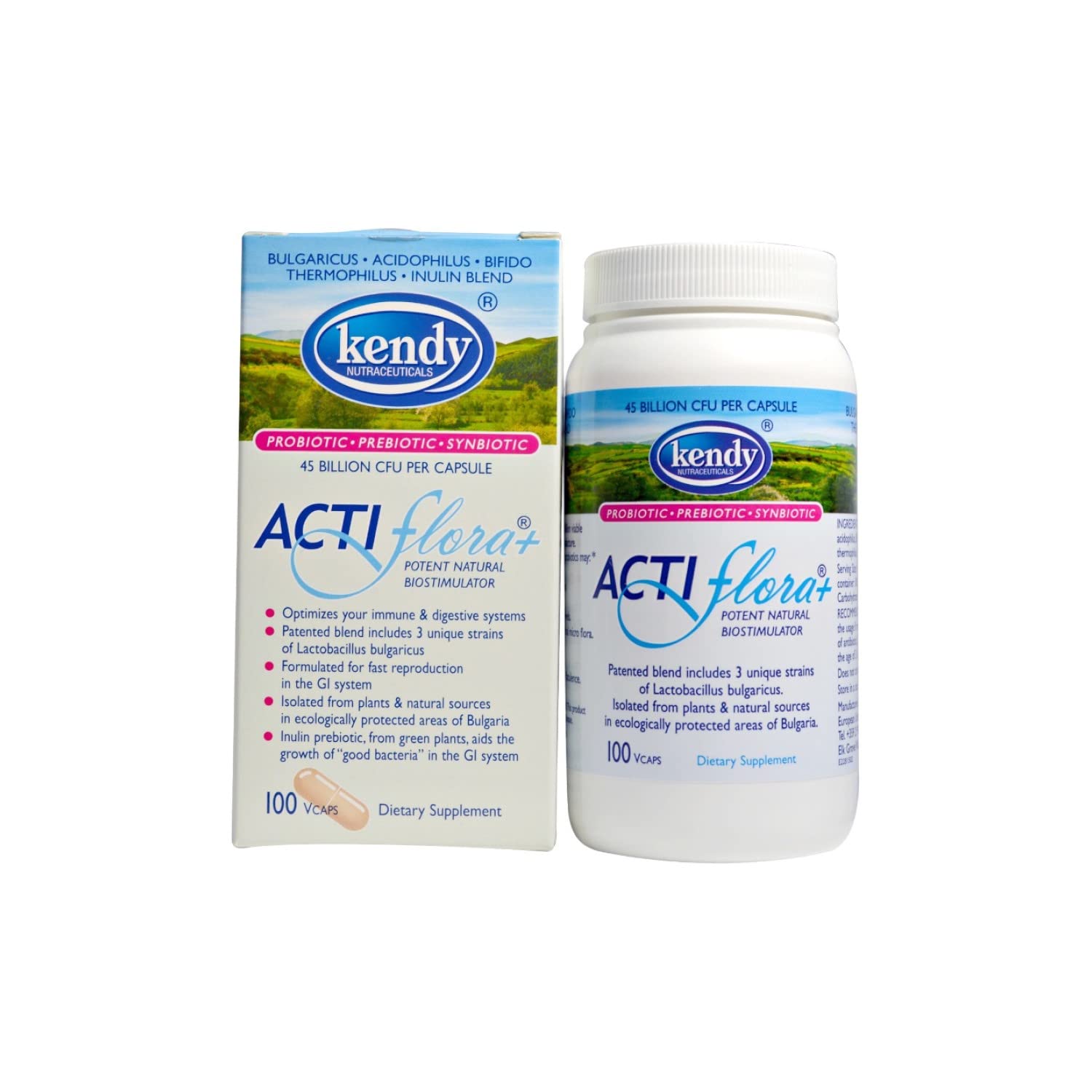 Kendy USA, Actiflora+, Potent Natural Biostimulator, 100 Veggie Caps Kendy uk supplements