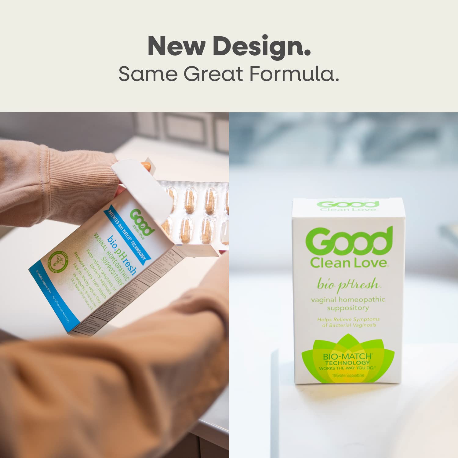 Good Clean Love BiopHresh Vaginal Homeopathic Suppository, Bacterial Vaginosis Treatment for Women Good Clean Love uk supplements