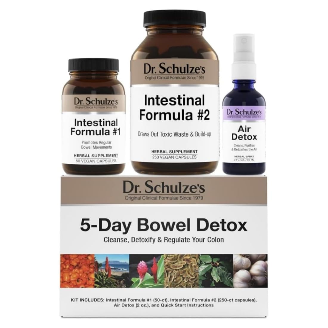 Dr. Schulze's 5-Day Bowel Detox - 5Day Cleanse Kit for a Gentle Bowel Reset - Supports Gut Health, Bloating & Easy Elimination - Natural, Clean Ingredients - Gluten-Free & Vegan Dr. Schulze's uk supplements