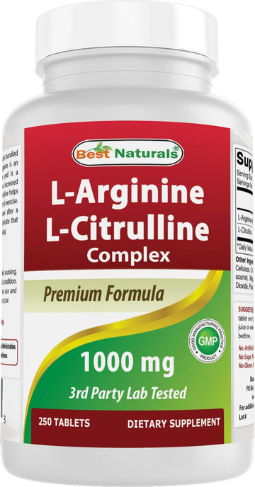 Best Naturals L-Arginine L-Citruline Complex Tablets, 250 Count Best Naturals uk supplements