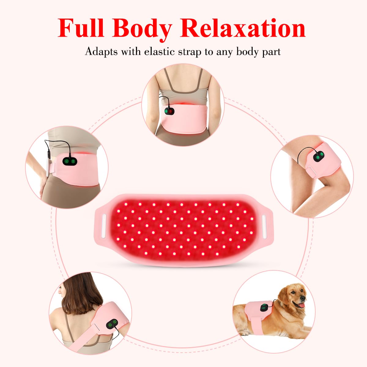 Red Light Therapy Belt for Body, Infrared Light Therapy for Pain Relief, Waterproof Red Light Therapy USUIE uk supplements