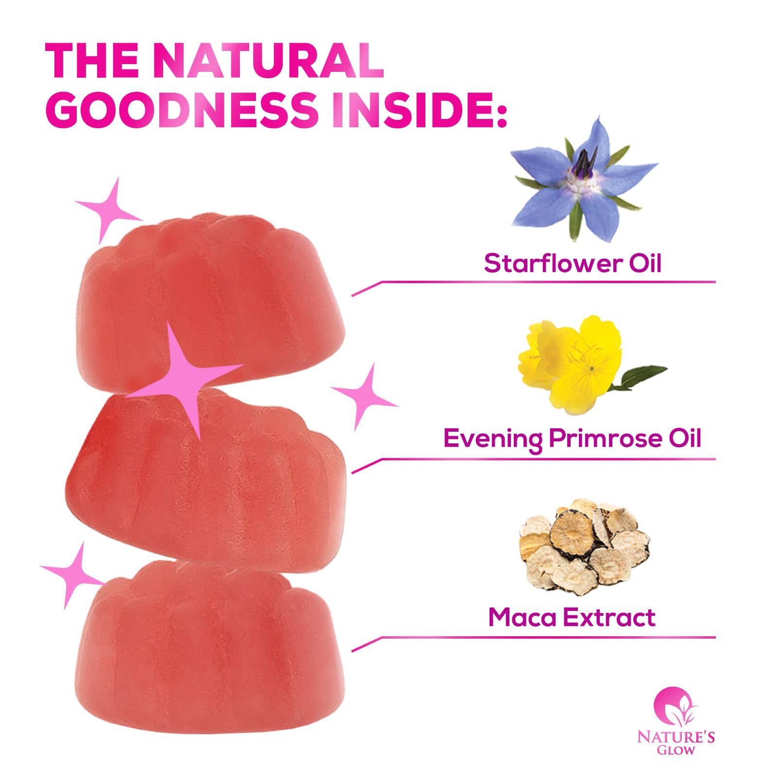 Nature's Glow Menopause Relief Vitamin Gummy for Women - Effective Menopause Nature's Glow uk supplements
