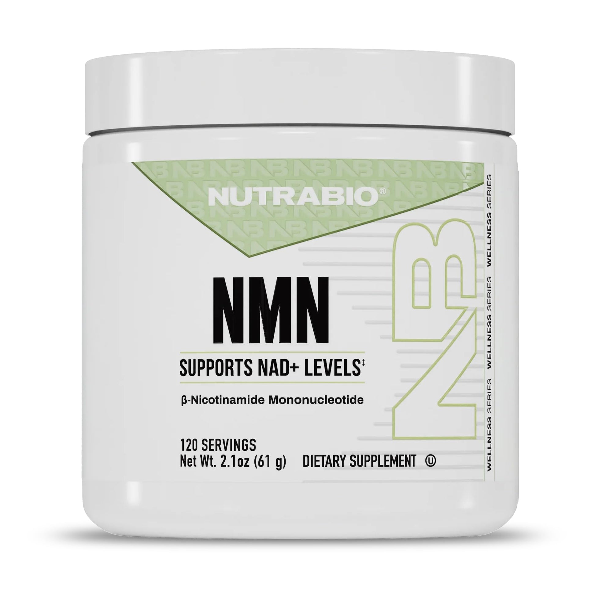 NutraBio NMN - NAD Supplement, Longevity Support, Boost NAD Levels, Increase Cellular Energy, Brain Health, Healthy Aging- 120 Servings NutraBio uk supplements