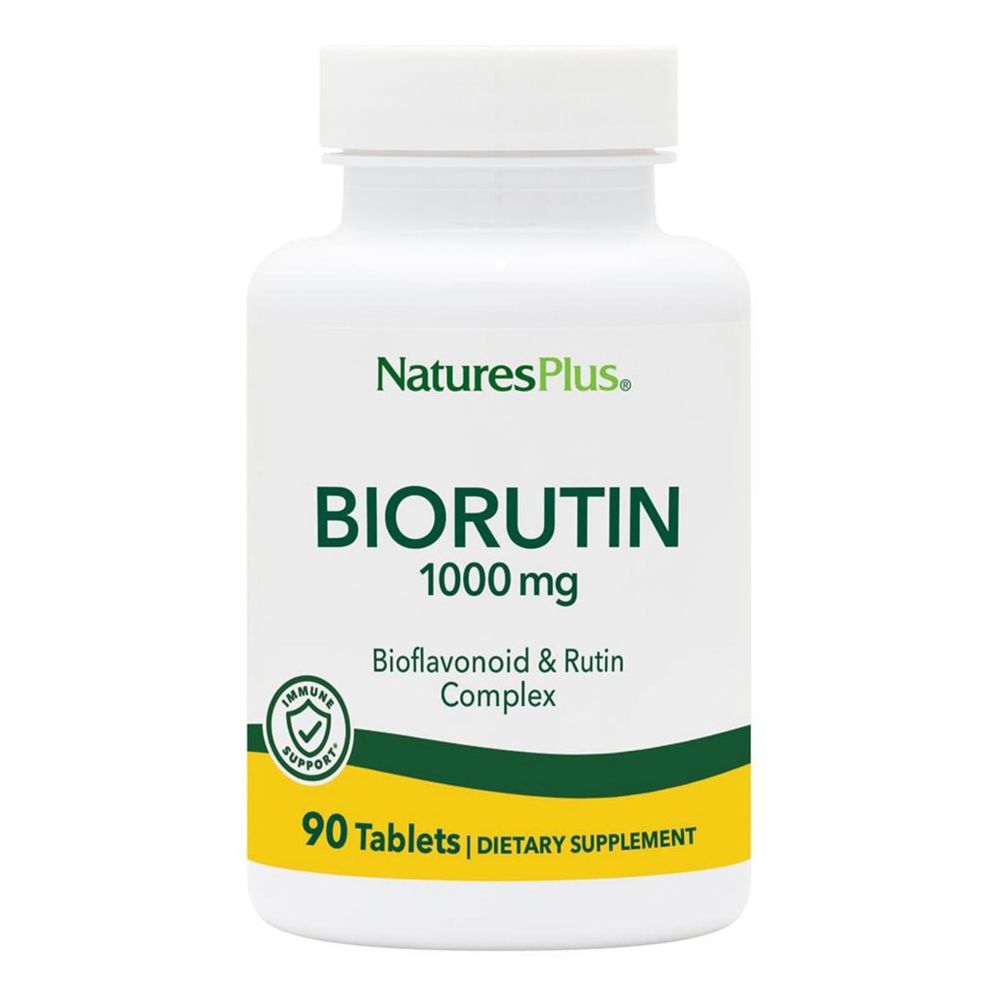 NaturesPlus Biorutin 1000 mg - 90 Tablets - Bioflavonoid & Rutin Complex - Supports Vascular Function & Circulation - Vegetarian, Gluten Free - 90 Servings NaturesPlus uk supplements