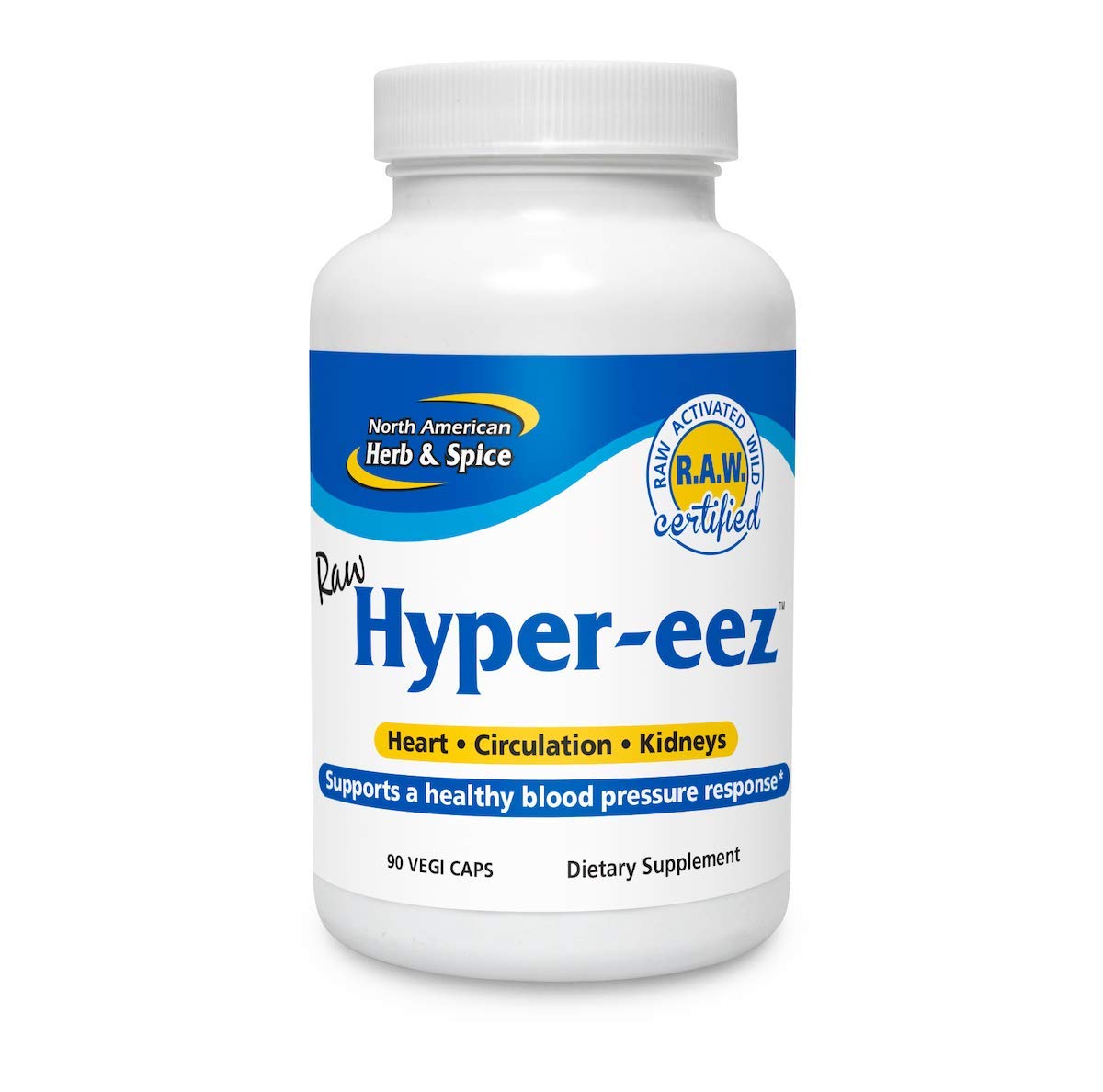 NORTH AMERICAN HERB & SPICE Hyper-eeZ - 90 Vegi Caps - Herbs, Spices, Flowers, Berry Blend - Blood Pressure & Circulation Support - Assists with Heart, Circulation, Kidneys - Non-GMO - 90 Servings NORTH AMERICAN HERB & SPICE uk supplements