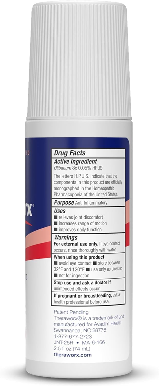 Theraworx Fast-Acting Joint Relief Roll-On Joint Discomfort & Inflammation Relief - 2.5 Oz - 2 Count Theraworx uk supplements