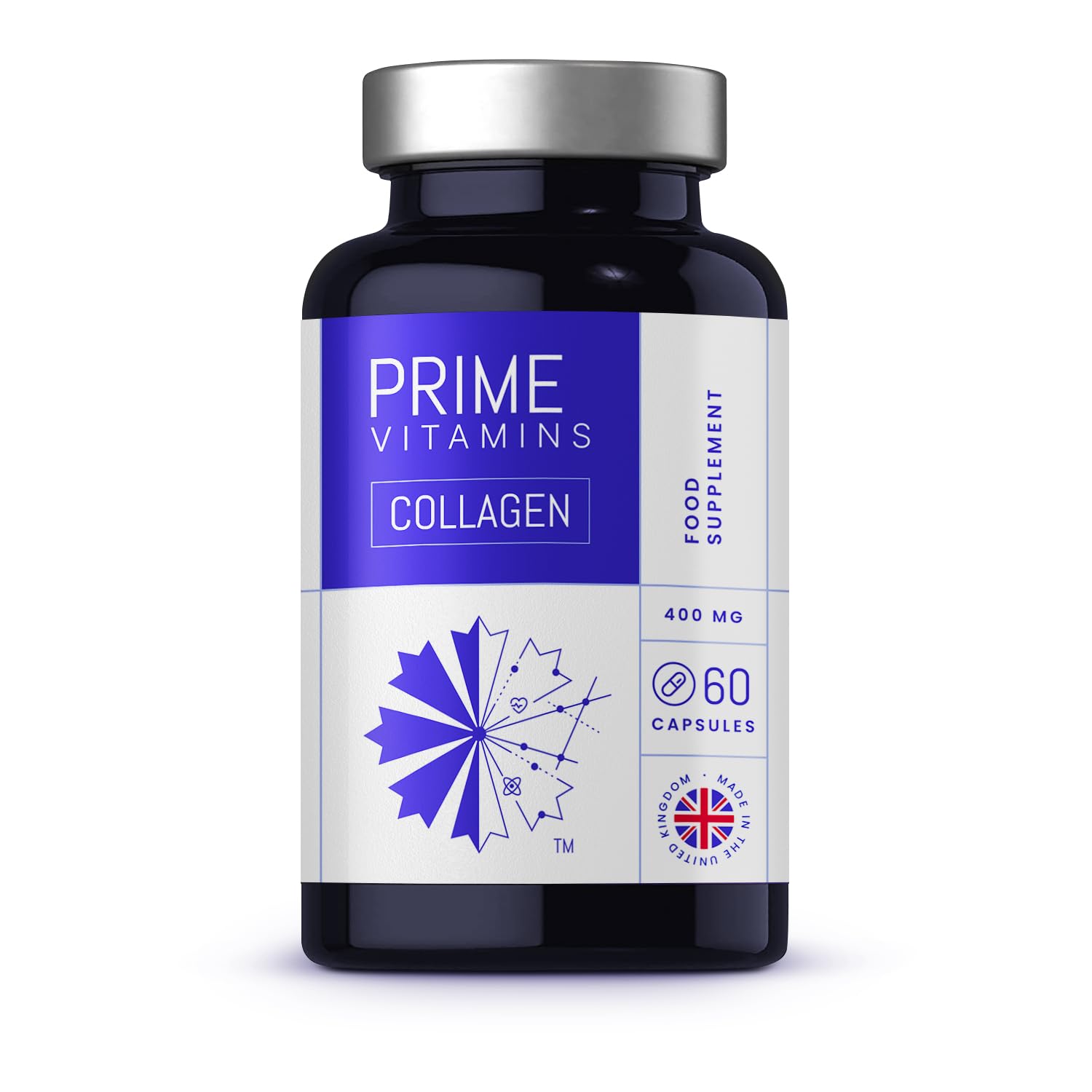 Marine Collagen 400mg | Hydrolysed Collagen Supplements for Women & Men PRIME VITAMINS uk supplements