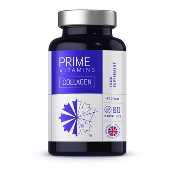 Marine Collagen 400mg | Hydrolysed Collagen Supplements for Women & Men PRIME VITAMINS uk supplements
