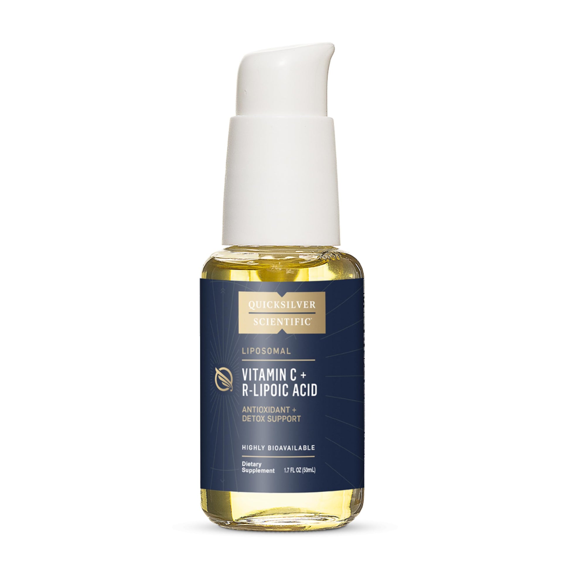 Quicksilver Scientific Vitamin C + R Lipoic Acid - Liposomal Vitamin C with RLA - Antioxidant, Detox & Immune Support Supplement - with Superior Absorption (50 ml) Quicksilver Scientific uk supplements