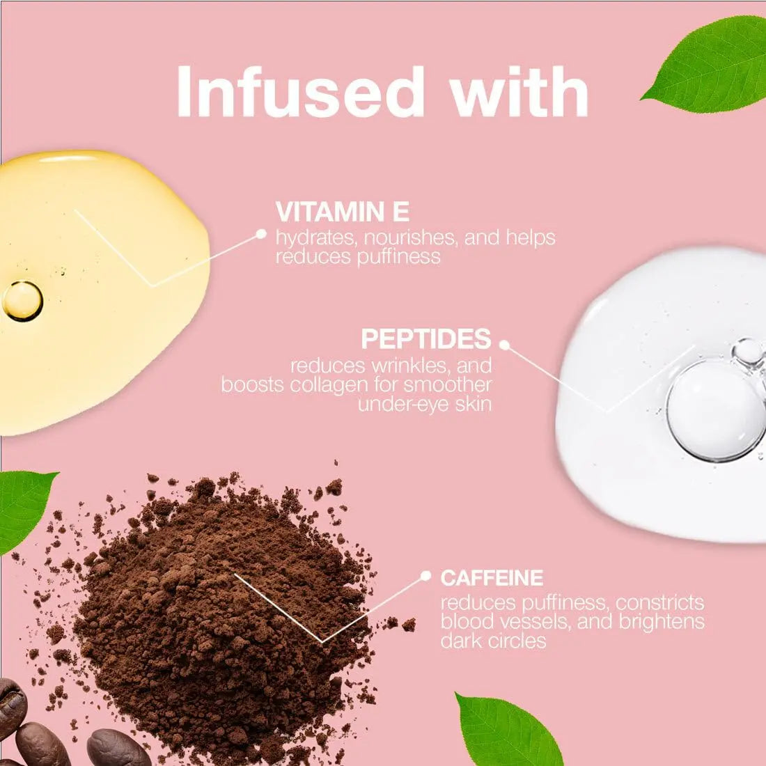 Palladio Under Eye Brightener, Conceal, Brightens, Reduces Appearance of Dark Circles, With Caffeine Peptides & Vitamin E, Tired Skin Color Correcting Brightener & Primer, Light to Medium (Soft Pink) Palladio uk supplements