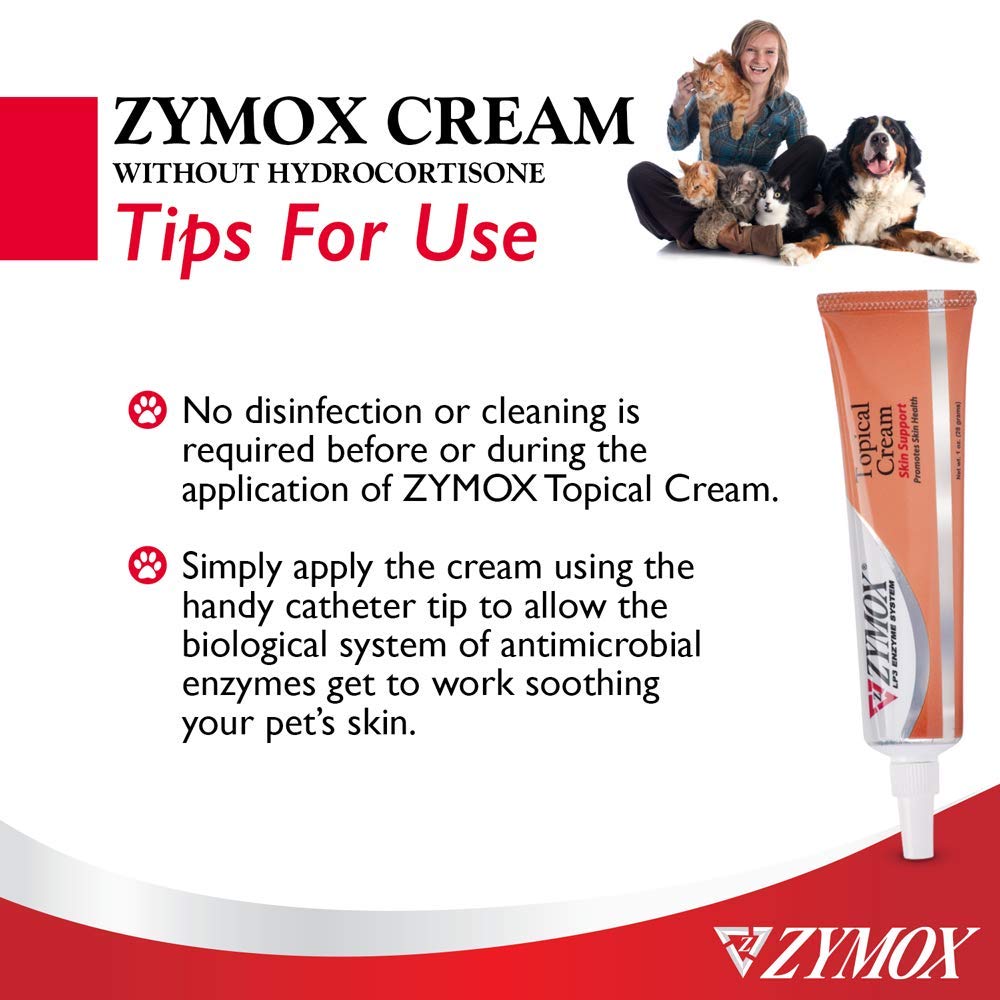 Pet King Brands ZYMOX Veterinarian Strength Topical Cream for Dogs and Cats, 1oz Pet King Brands uk supplements
