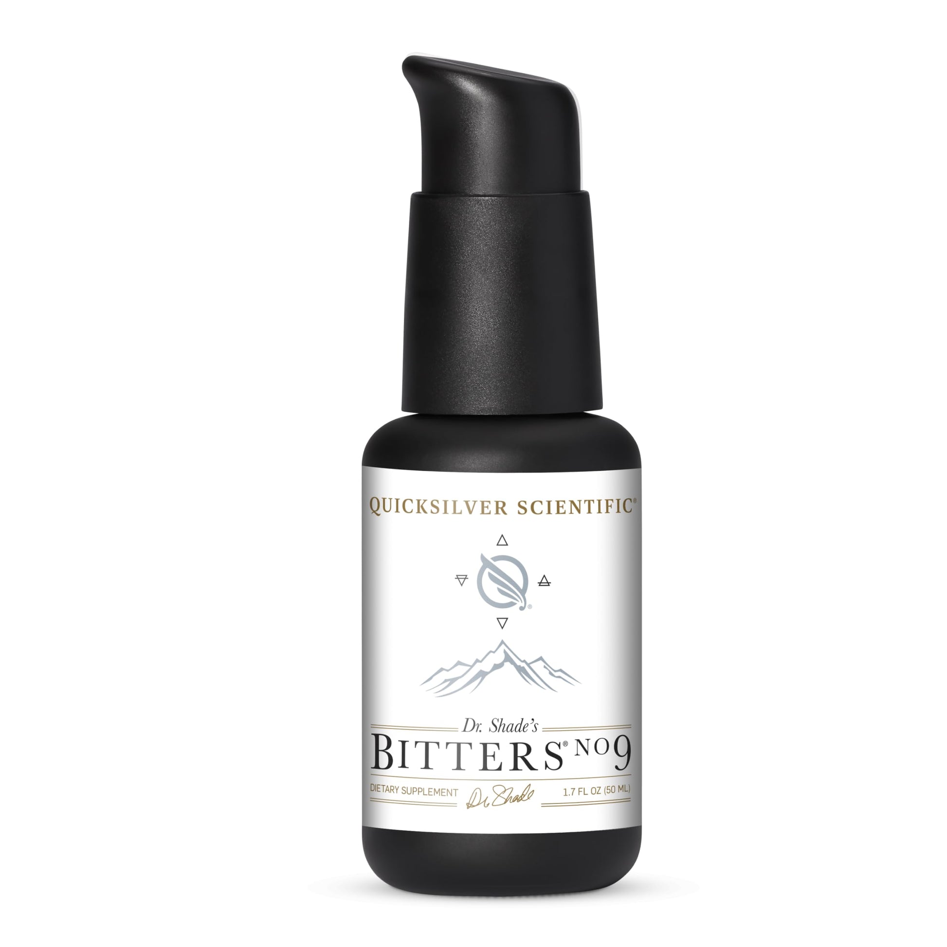 Quicksilver Scientific Dr. Shade's Bitters No. 9 - for Digestion - Fast Acting Liposomal Digestive Bitters with Milk Thistle, Burdock Root & Juniper Essential Oil - Digestive Support (50ml) Quicksilver Scientific uk supplements