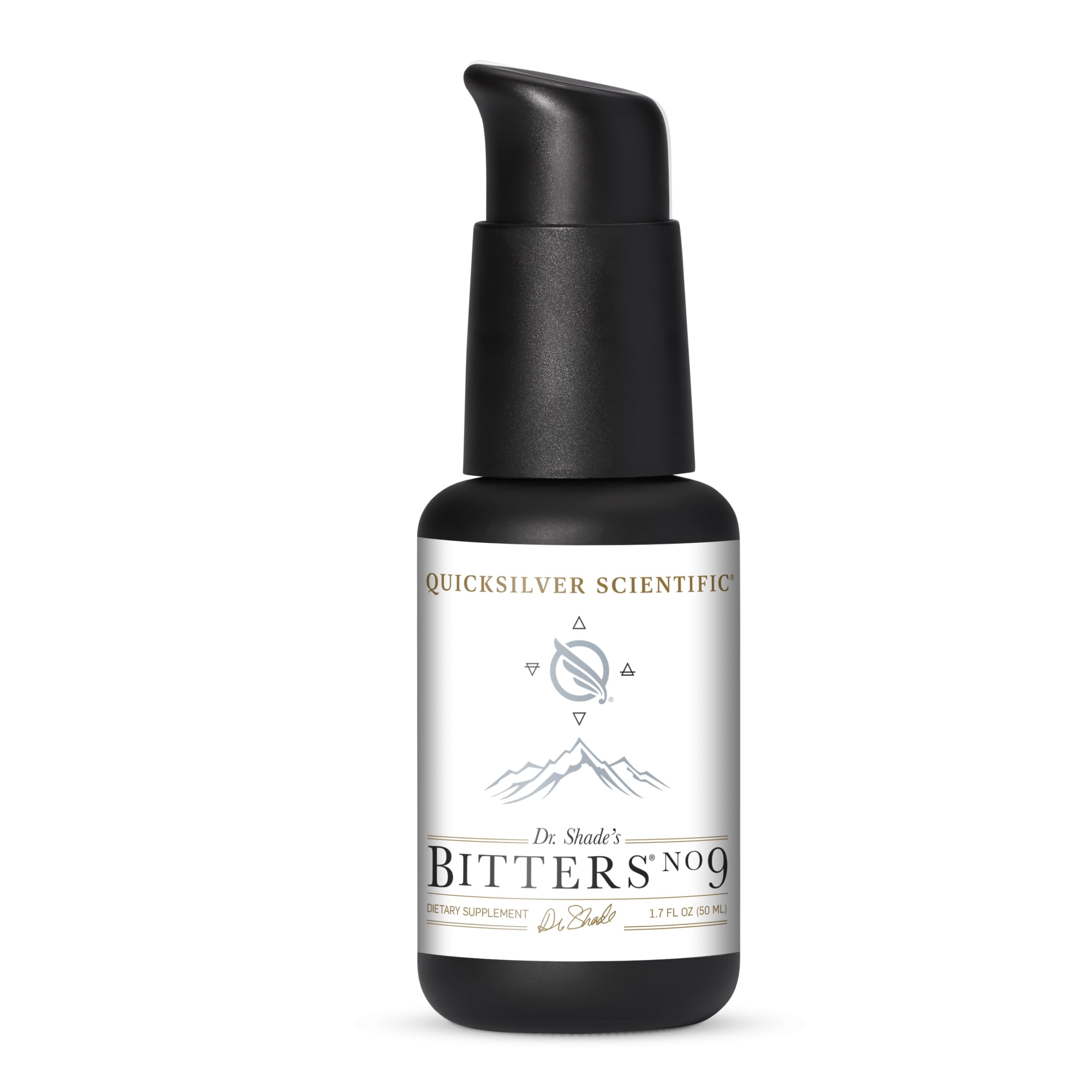 Quicksilver Scientific Dr. Shade's Bitters No. 9 - for Digestion - Fast Acting Liposomal Digestive Bitters with Milk Thistle, Burdock Root & Juniper Essential Oil - Digestive Support (50ml) Quicksilver Scientific uk supplements