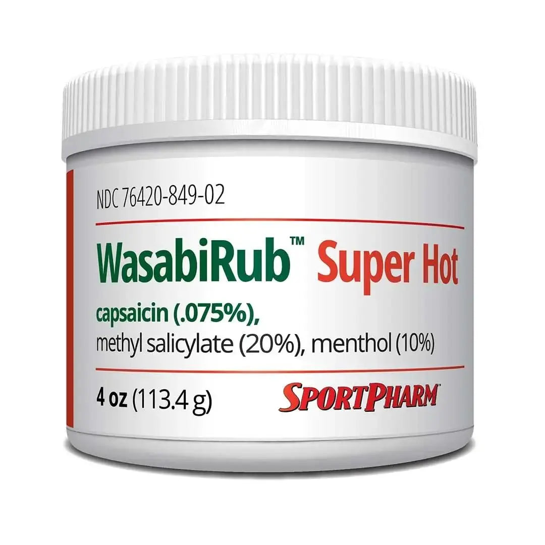 SportPharm WasabiRub Super Hot Sports Topical Pain Relief Gel SportPharm uk supplements