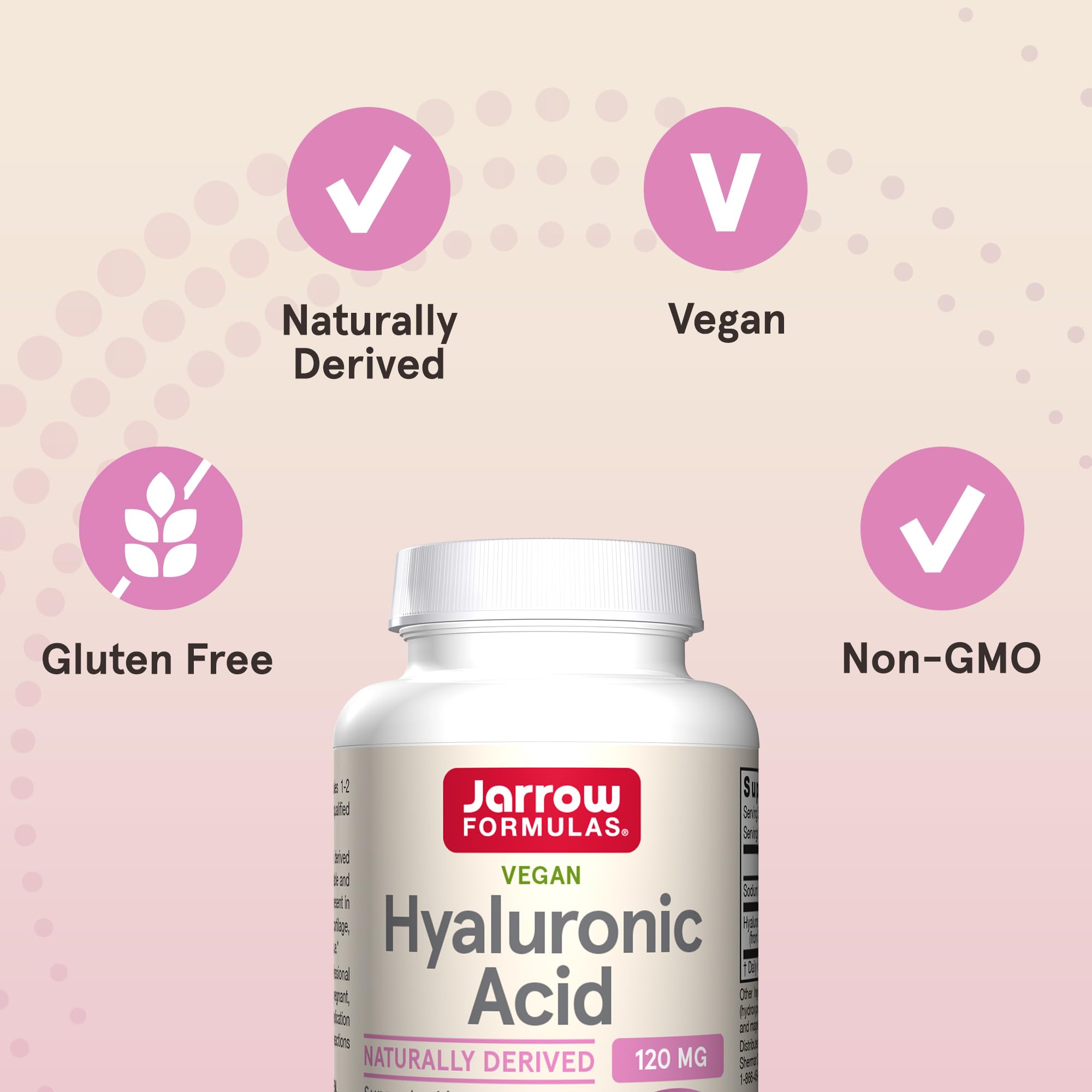 Jarrow Formulas® Hyaluronic Acid 120 mg, Dietary Supplement, Skin Health Support, 120 Veggie Capsules, Up to 60 Day Supply Jarrow Formulas uk supplements