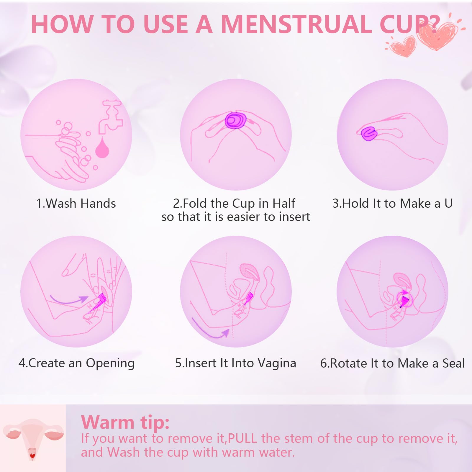 AURUZA Menstrual Cups, Set of 2 Reusable Period Cups Kit for Girls & Women, Silicone Soft Cups AURUZA uk supplements