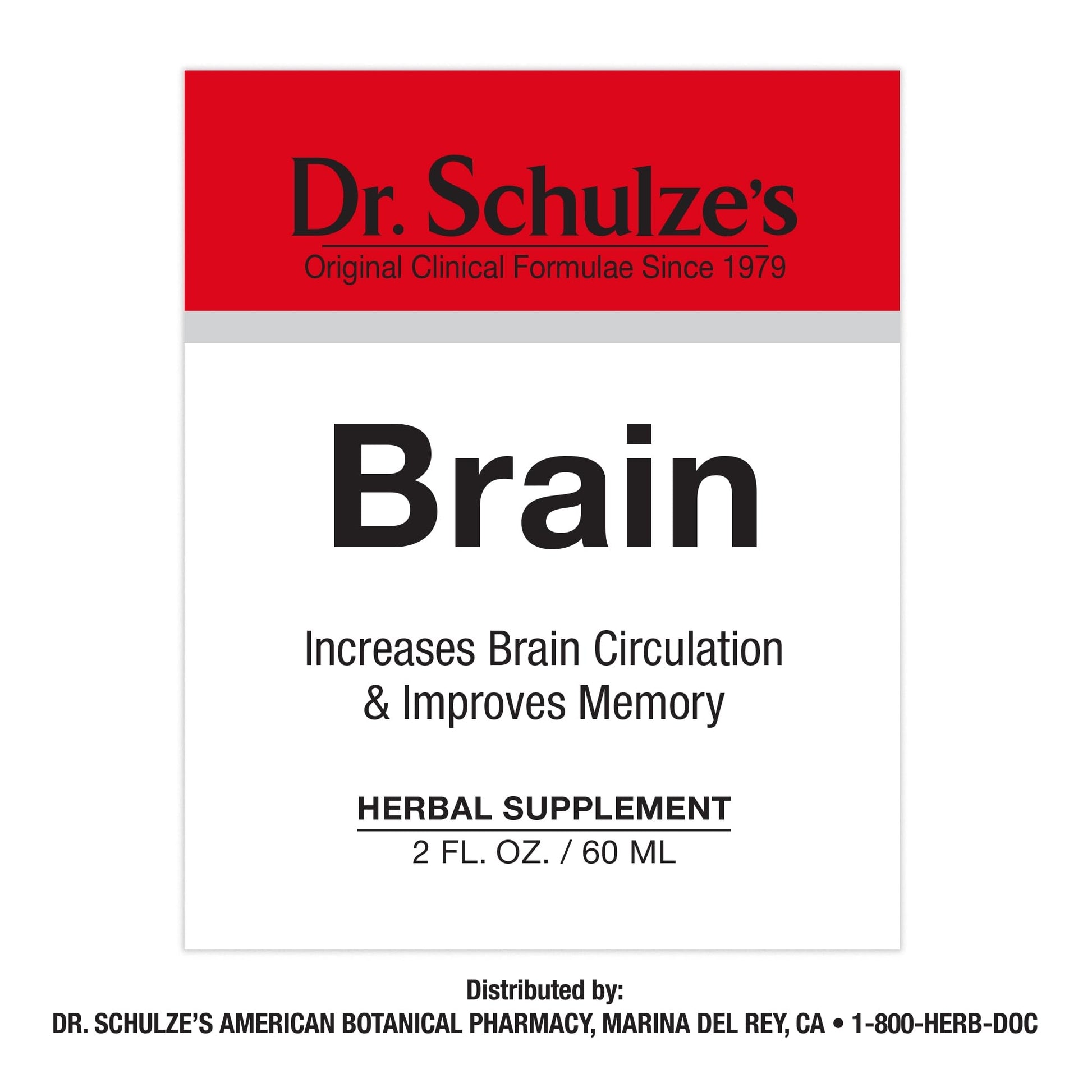 Dr. Schulze's Brain Formula 2 oz. - Vegan and Wild-Harvested | Stimulates Circulation and and Improved Mental Focus Dr. Schulze's uk supplements