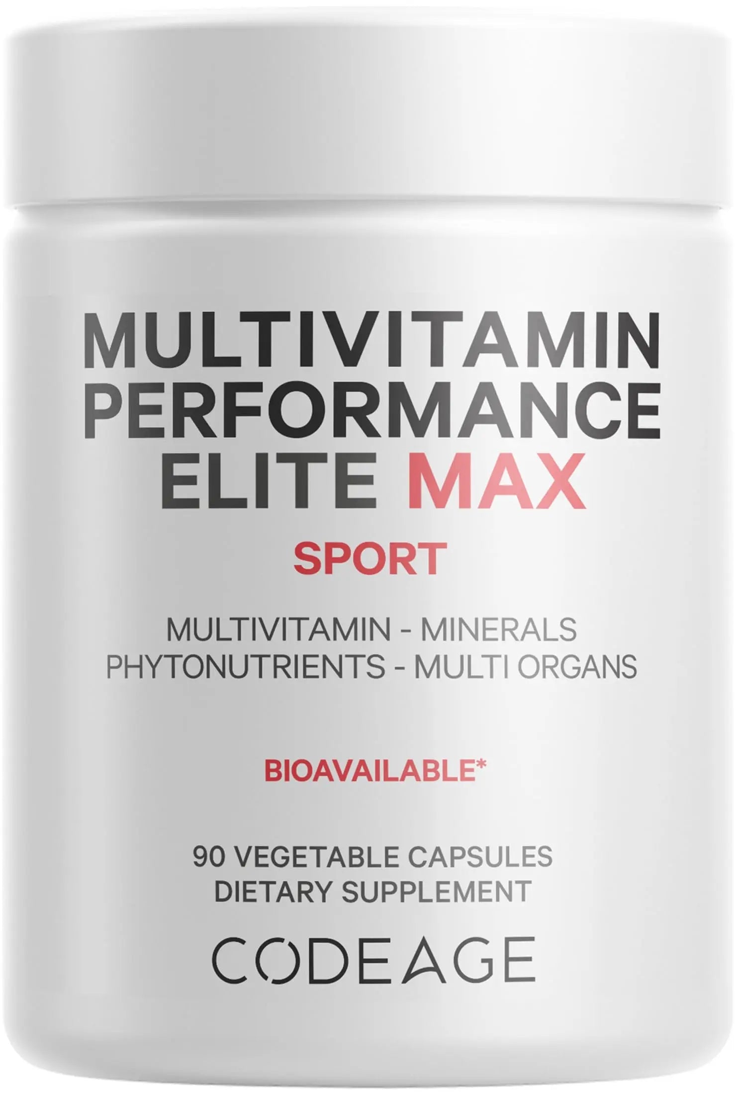 Codeage Multivitamin Performance Elite Max Supplement - Vitamins A, B6, B12, C, D, E, Vitamin K (MK-4, MK-6, MK-7, MK-9), Essential Minerals Codeage uk supplements