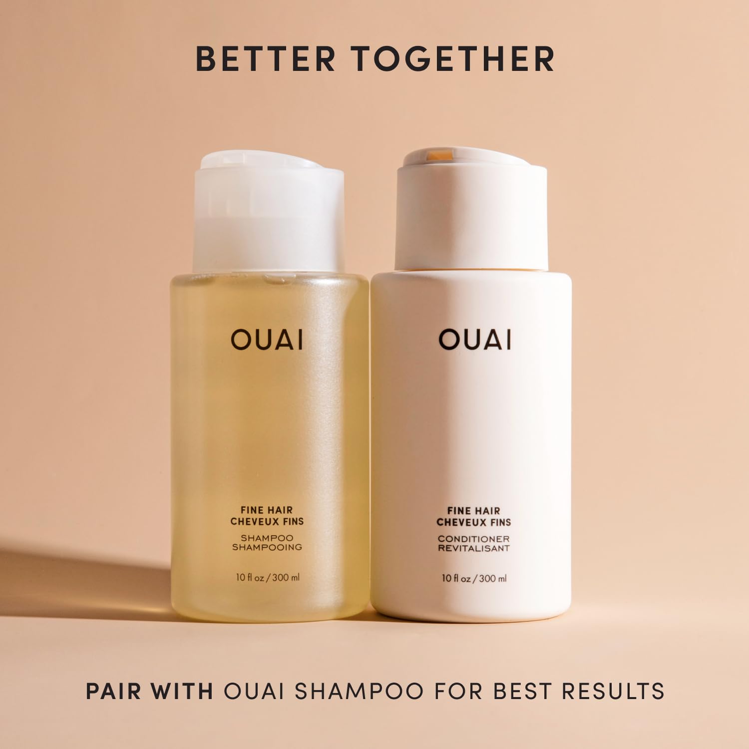 OUAI Fine Hair Conditioner Refill - Volumizing Conditioner Made with Keratin, Biotin and Chia Seed Oil - Adds Softness, Bounce and Volume - Free from Parabens, Sulfates, and Phthalates (32 Oz) OUAI uk supplements