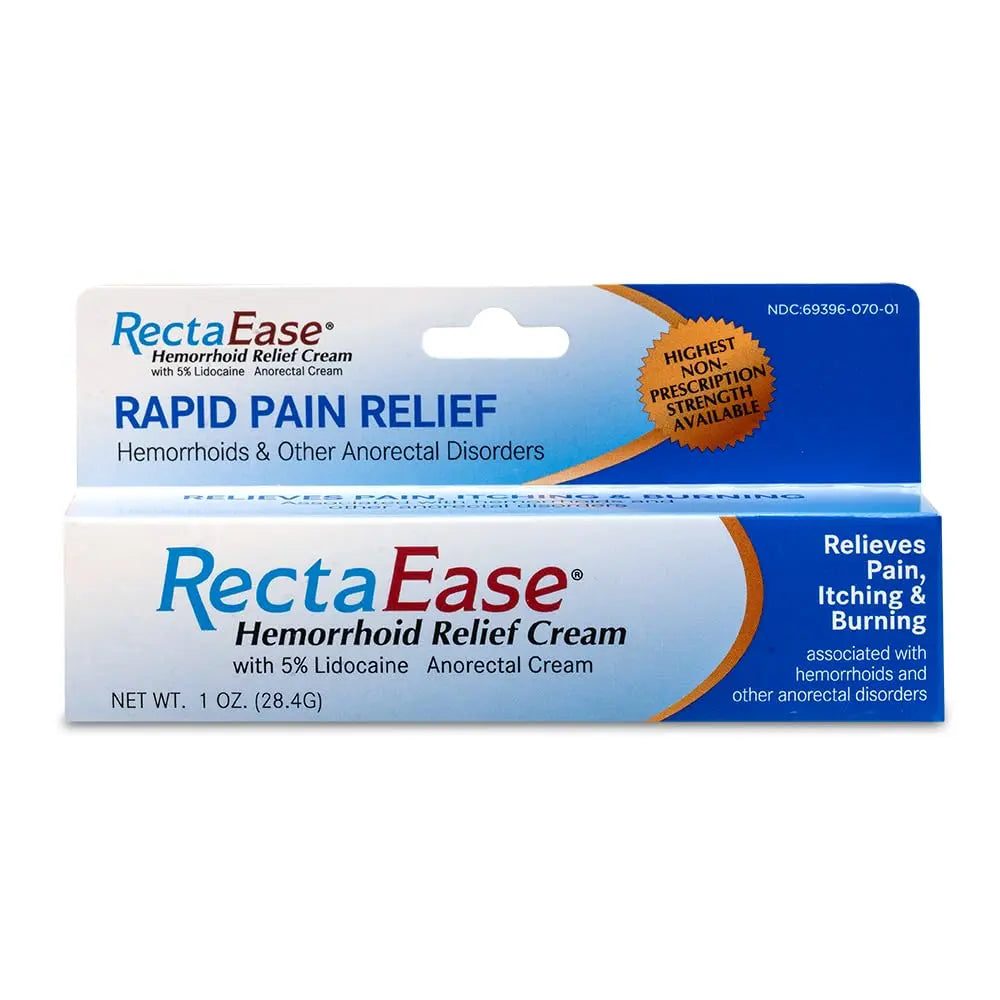 RectaEase (2 Pack) 5% Lidocaine Hemorrhoid Relief Cream 1 oz Tube, Anorectal Cream, Rapid Numbing Relief, Hemorrhoid Treatment from Itch and Burn RectaEase uk supplements