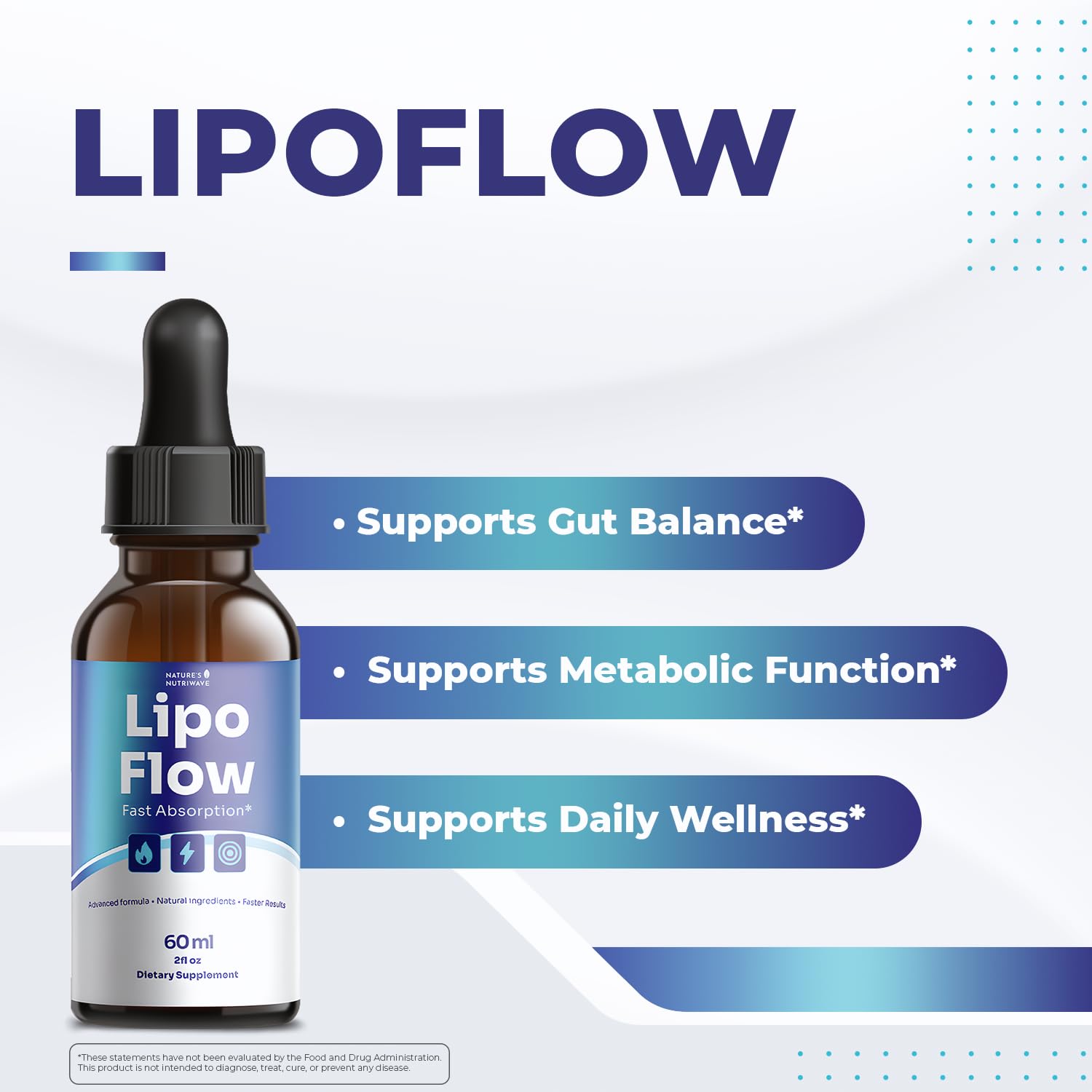 Lipo Flow – Daily Botanical Supplement with Pineapple, Beet Root & Hibiscus – Clean, Stimulant-Free Formula – GMP-Certified, Non-GMO, Made in USA - 60ml, 60 Servings, 1 Month Supply Nature’s NutriWave uk supplements