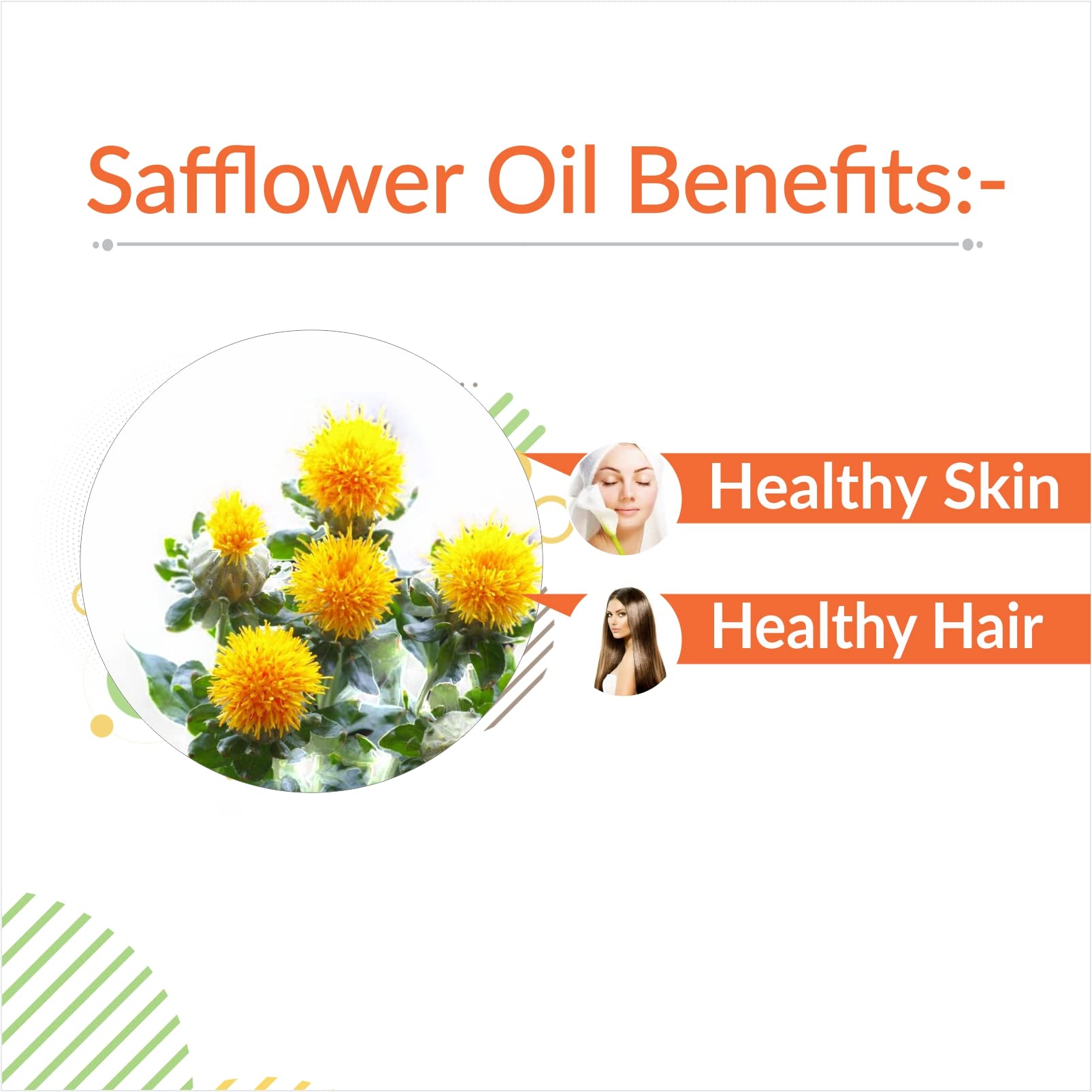 Crysalis Safflower (Carthamus Tinctorius) Oil - 0.51 Fl Oz (15ml) Crysalis uk supplements