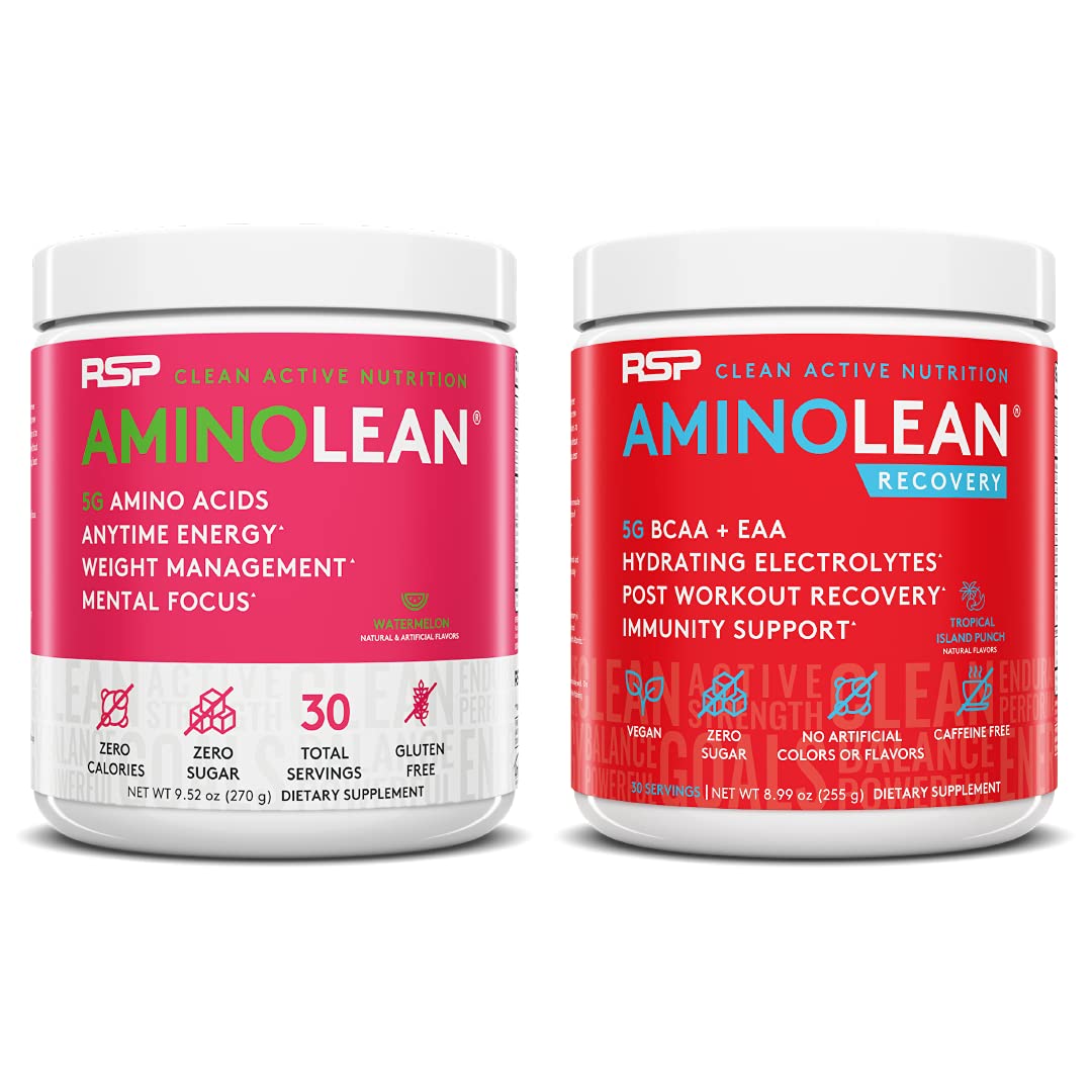 RSP NUTRITION AminoLean Pre Workout Energy (Watermelon 30 Servings) with AminoLean RSP NUTRITION uk supplements