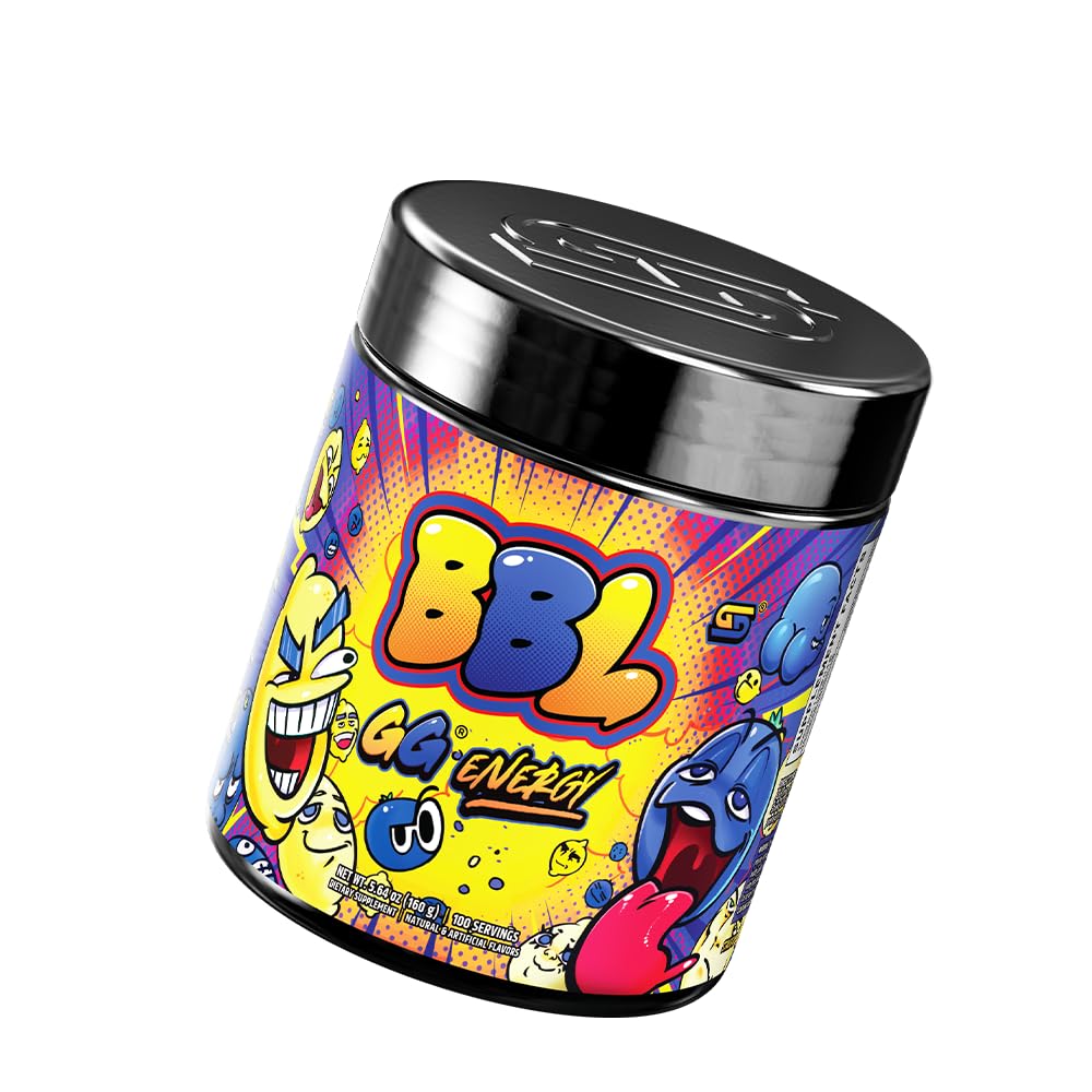 Gamer Supps GG Energy - BBL by Clooless (100 Servings) - Keto Friendly Gaming Energy and Nootropic Blend, Sugar Free + Organic Caffeine + Vitamins + Immune Support, Powder Drink Gamer Supps uk supplements